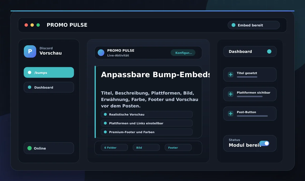Anpassbare Bump-Embeds