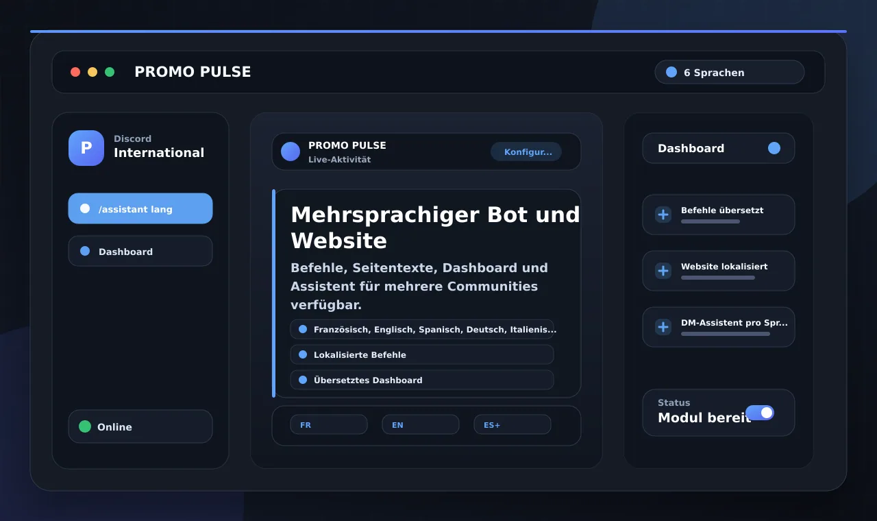 Mehrsprachiger Bot und Website