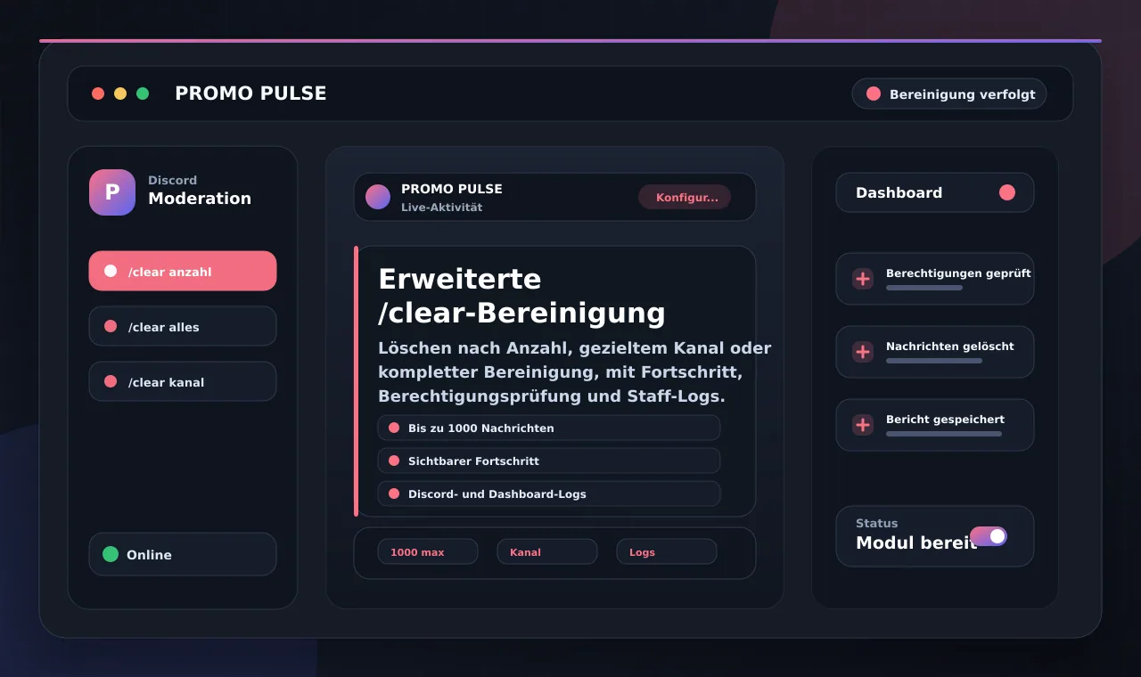 Erweiterte /clear-Bereinigung