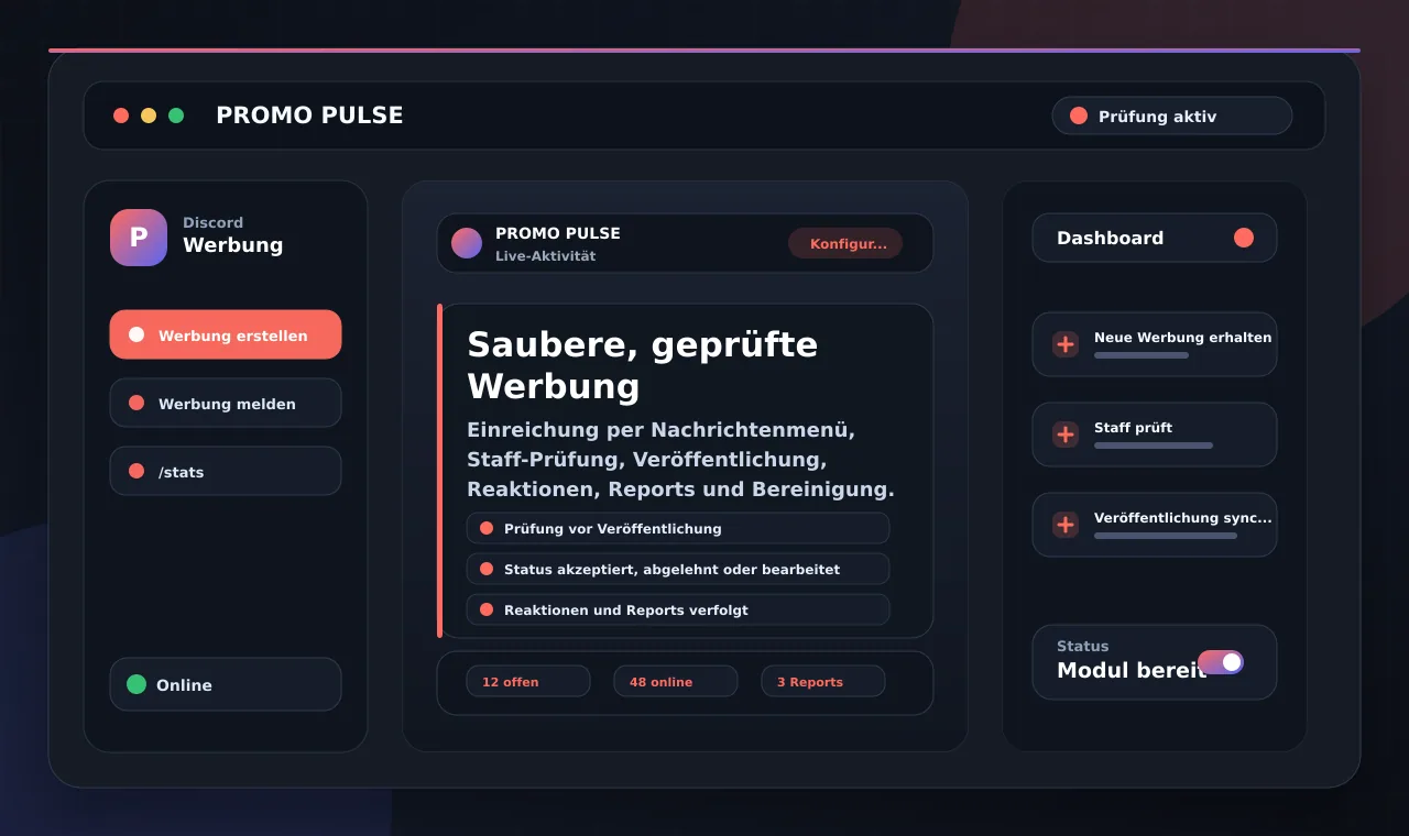 Saubere, geprüfte Werbung