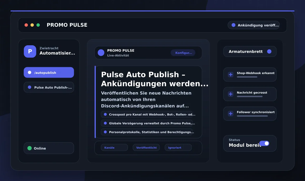 Pulse Auto Publish – Ankündigungen werden automatisch veröffentlicht