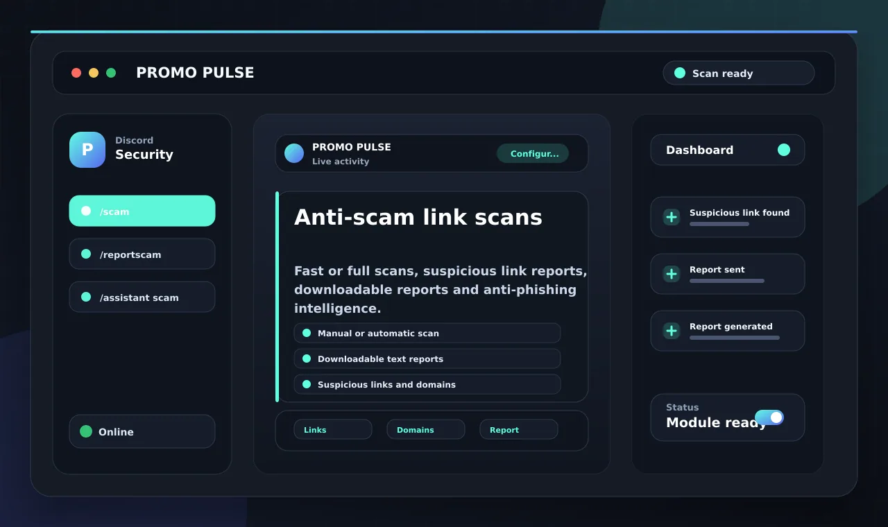 Anti-scam link scans