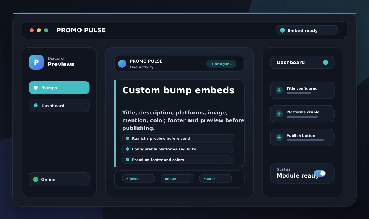 Custom bump embeds
