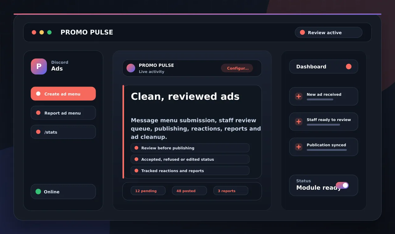 Clean, reviewed ads
