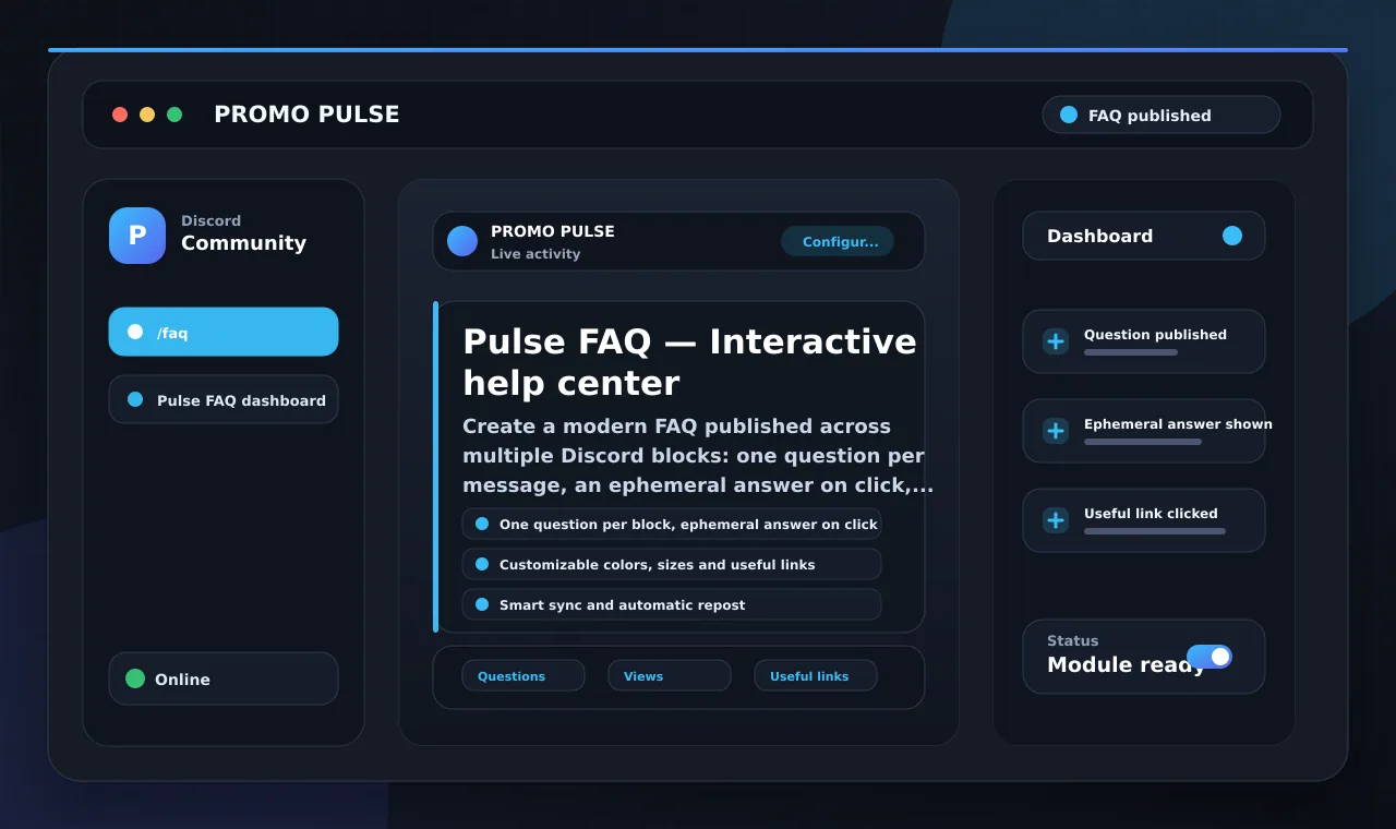 Pulse FAQ — Interactive help center