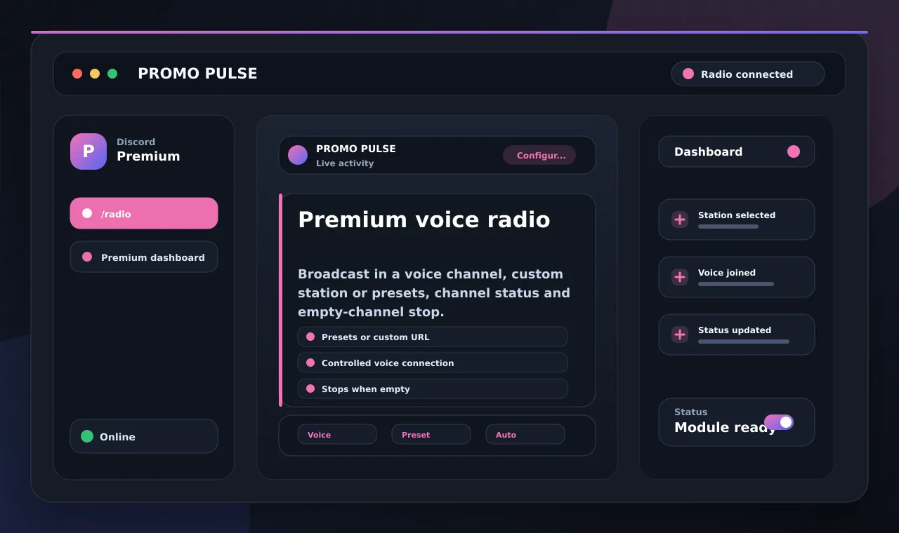 Premium voice radio