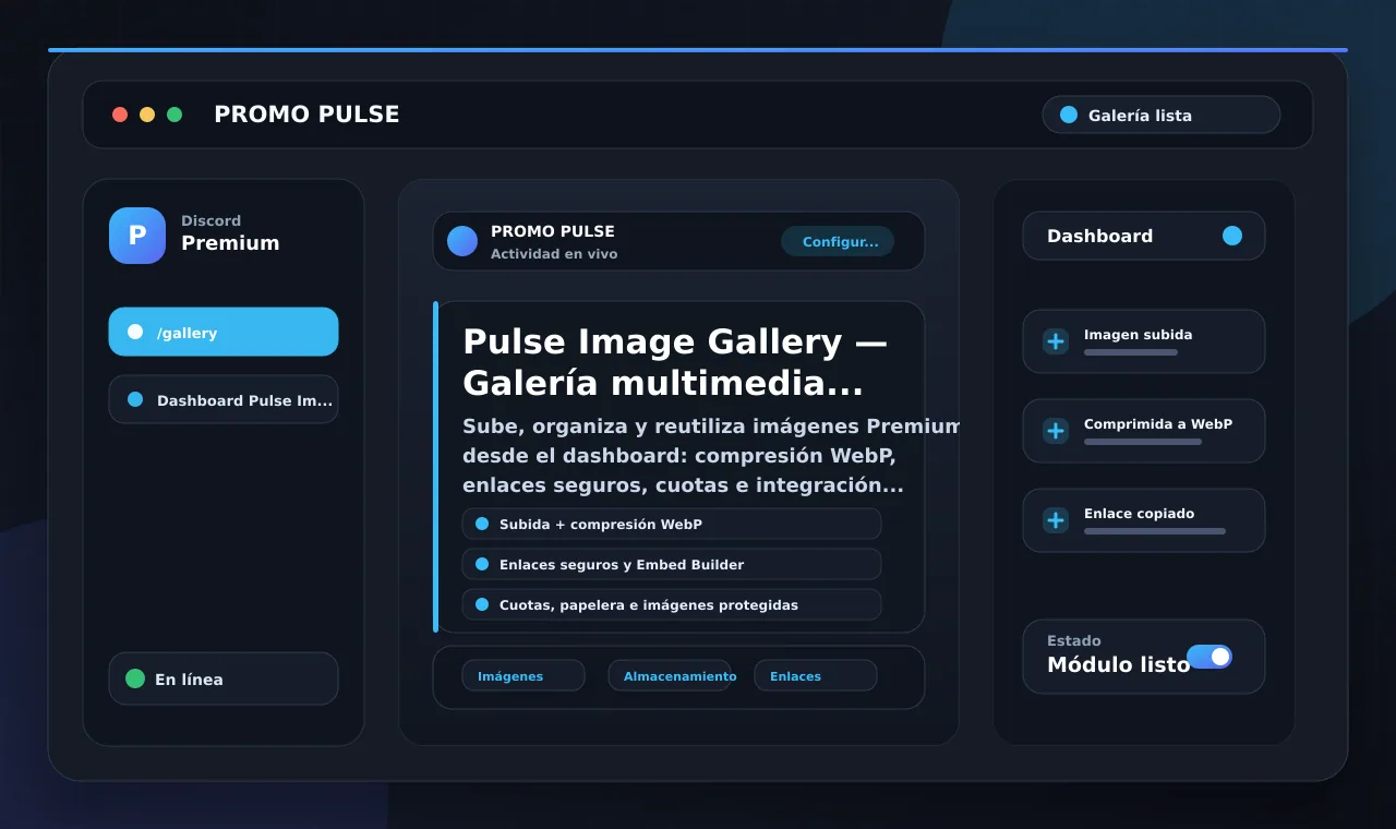 Pulse Image Gallery — Galería multimedia Premium
