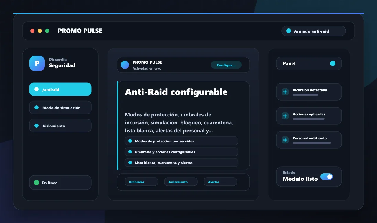 Anti-Raid configurable