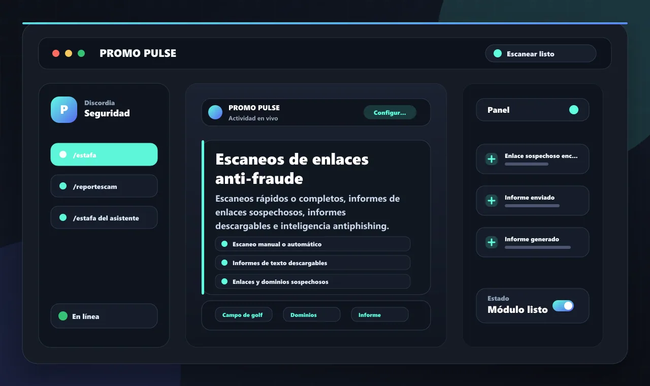 Escaneos de enlaces anti-fraude