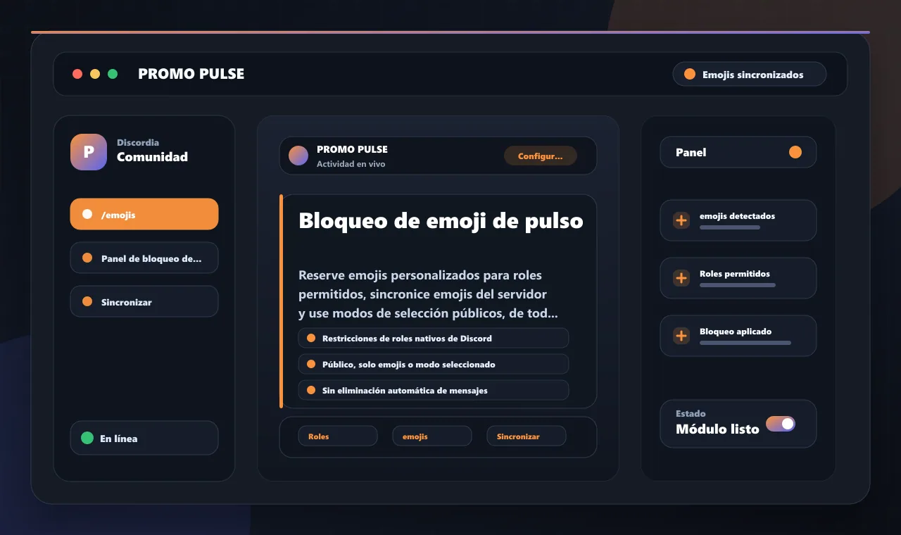 Bloqueo de emoji de pulso