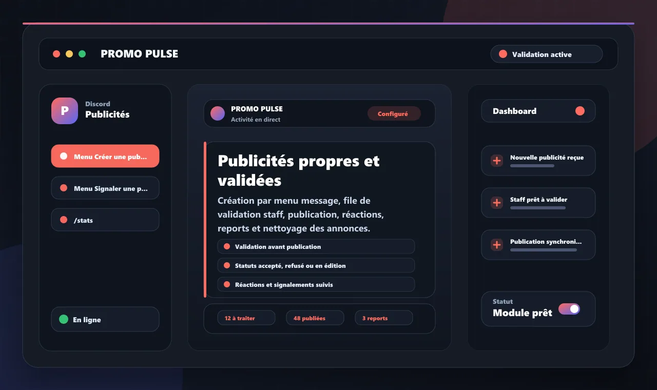 Publicités propres et validées