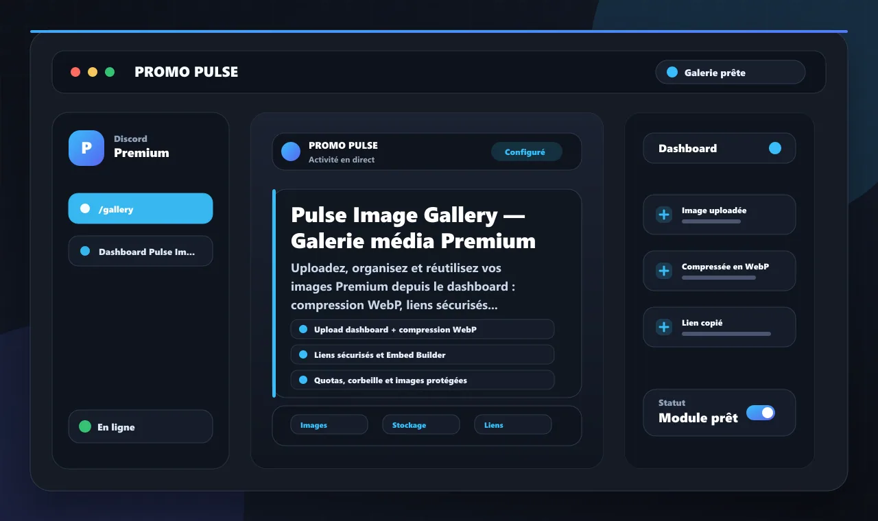Pulse Image Gallery — Galerie média Premium
