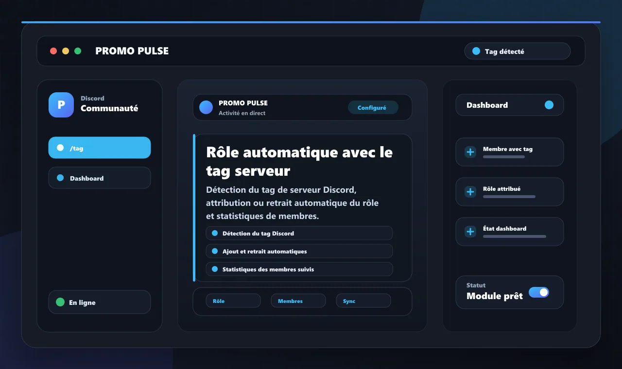 Rôle automatique avec le tag serveur