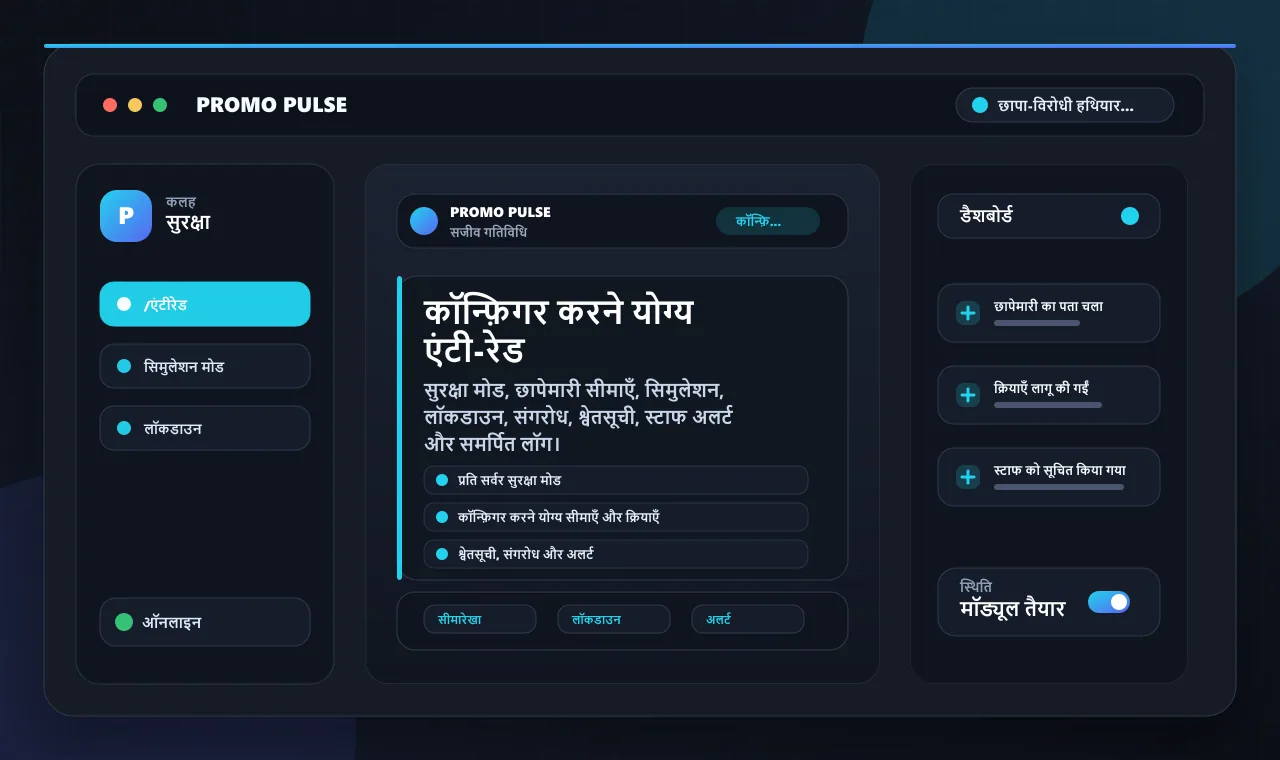 कॉन्फ़िगर करने योग्य एंटी-रेड