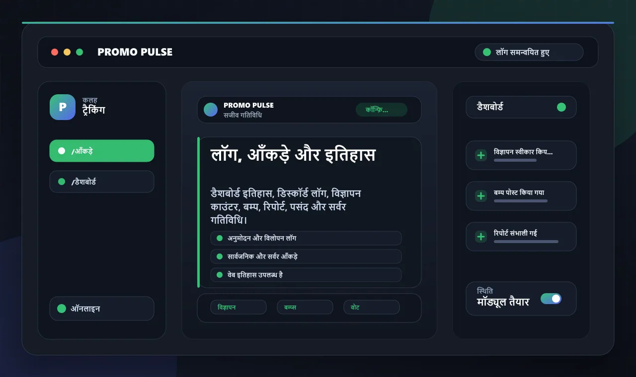 लॉग, आँकड़े और इतिहास