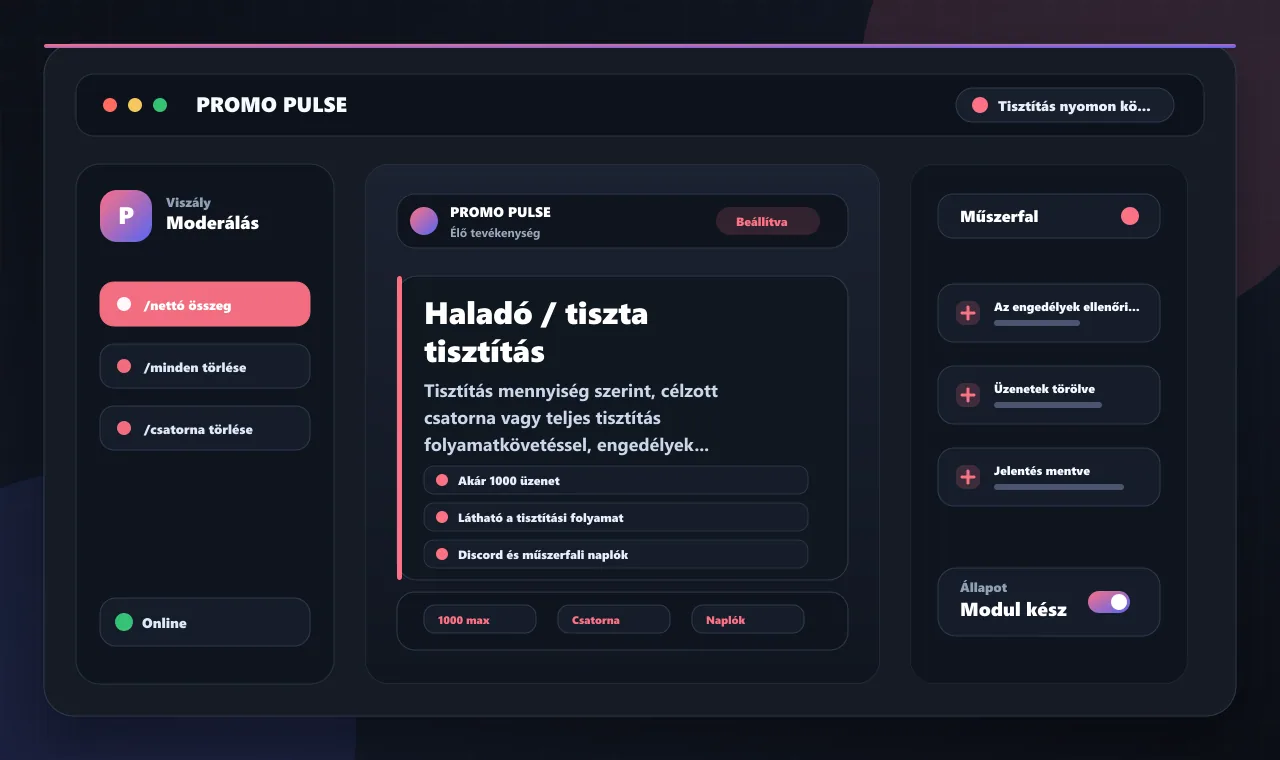 Haladó / tiszta tisztítás