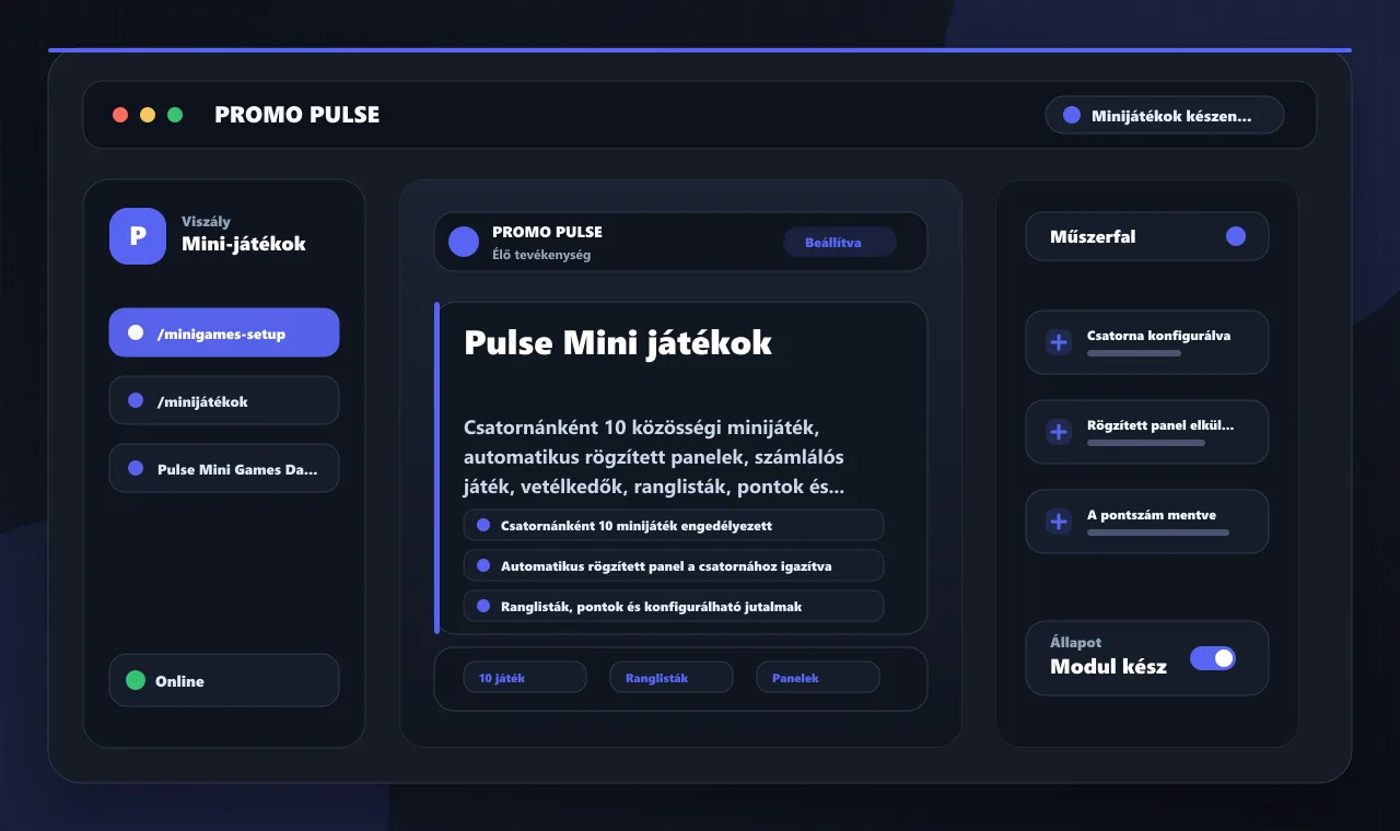 Pulse Mini játékok