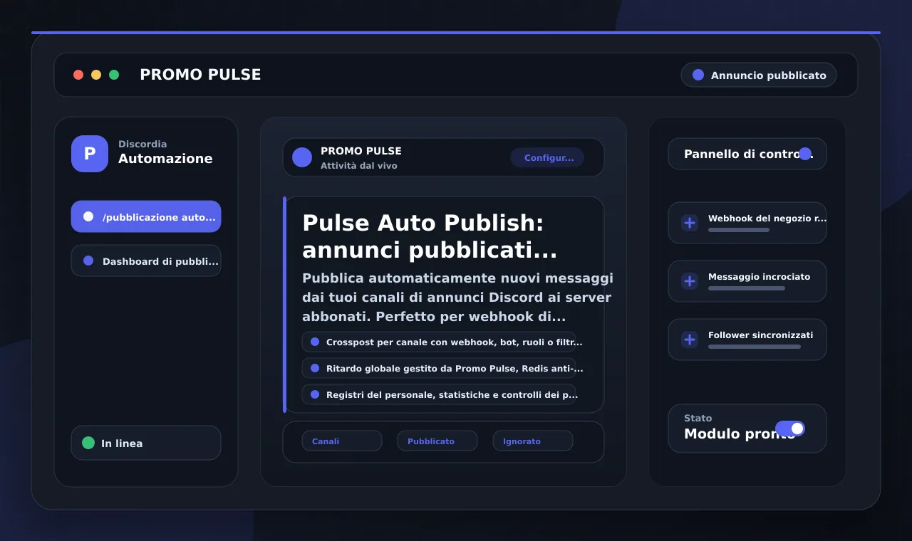 Pulse Auto Publish: annunci pubblicati automaticamente