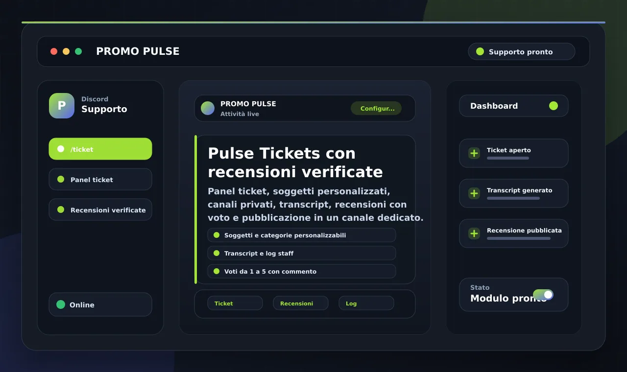 Pulse Tickets con recensioni verificate