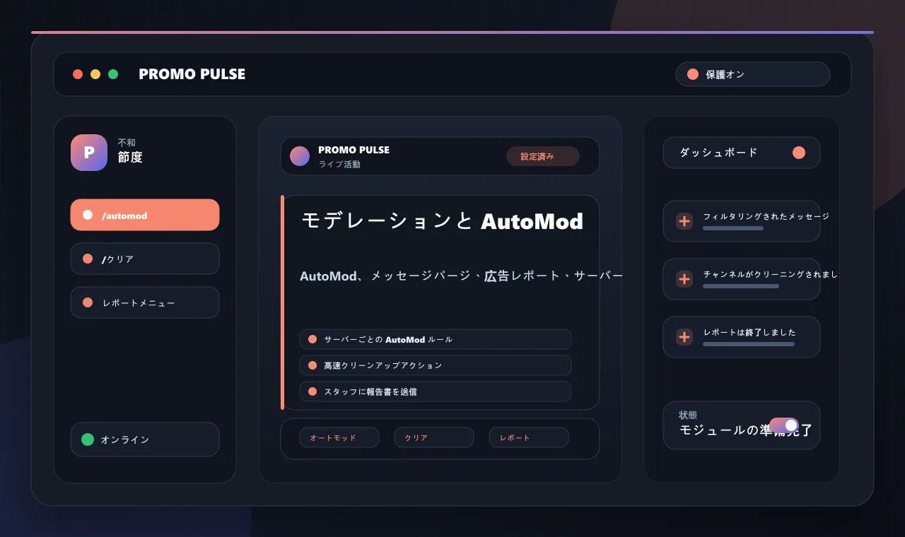 モデレーションと AutoMod