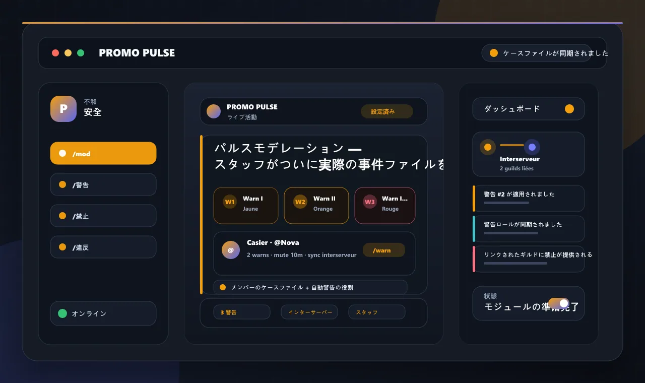 パルスモデレーション — スタッフがついに実際の事件ファイルを入手