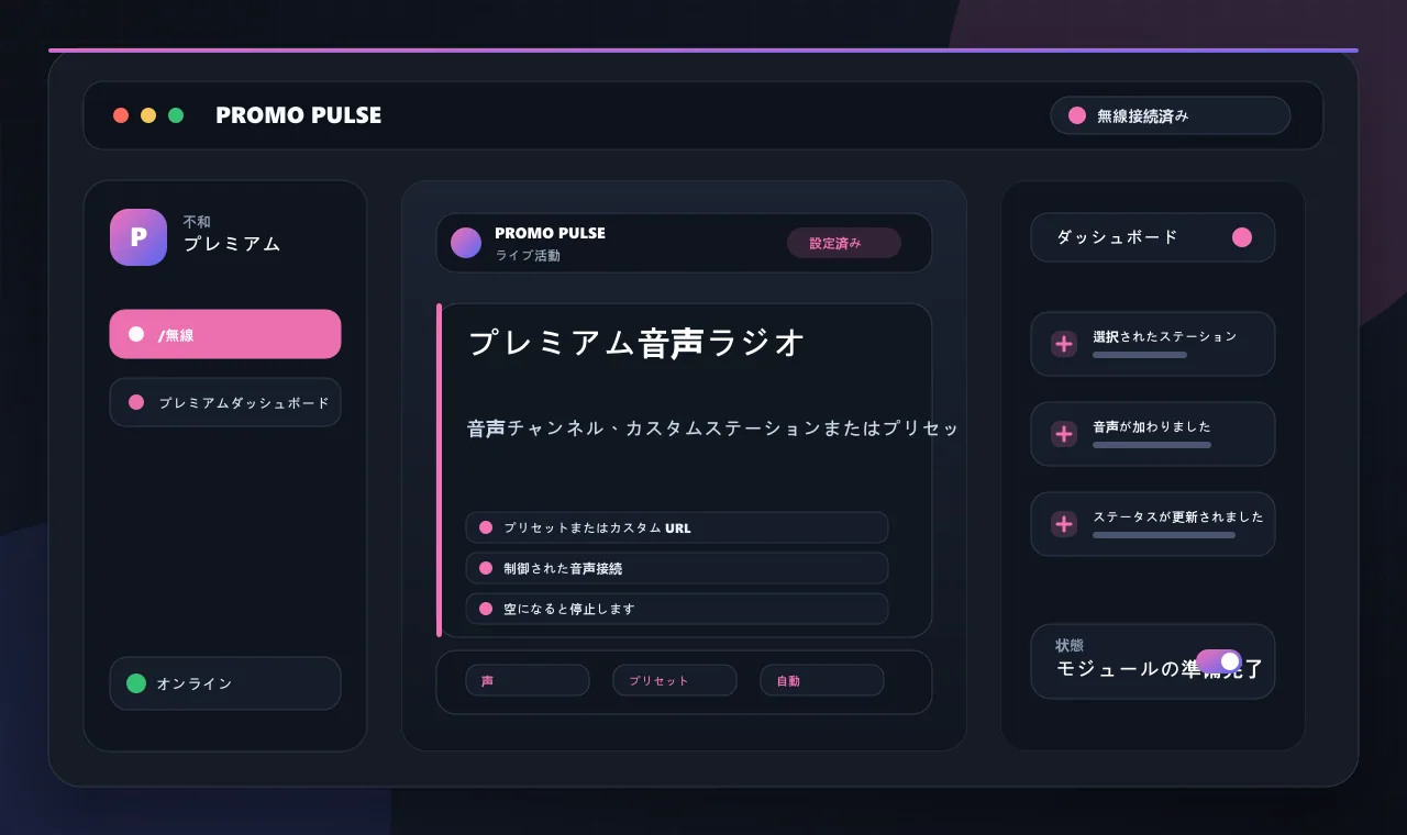 プレミアム音声ラジオ