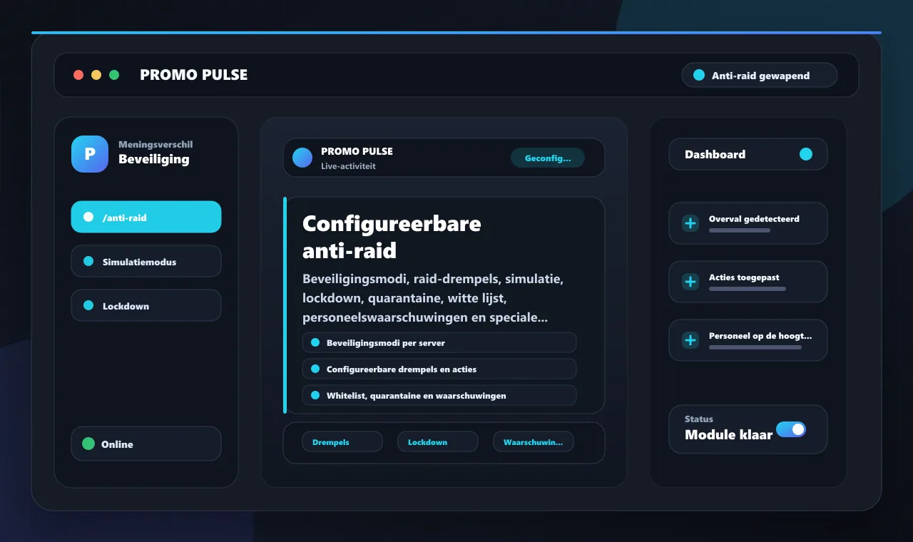 Configureerbare anti-raid