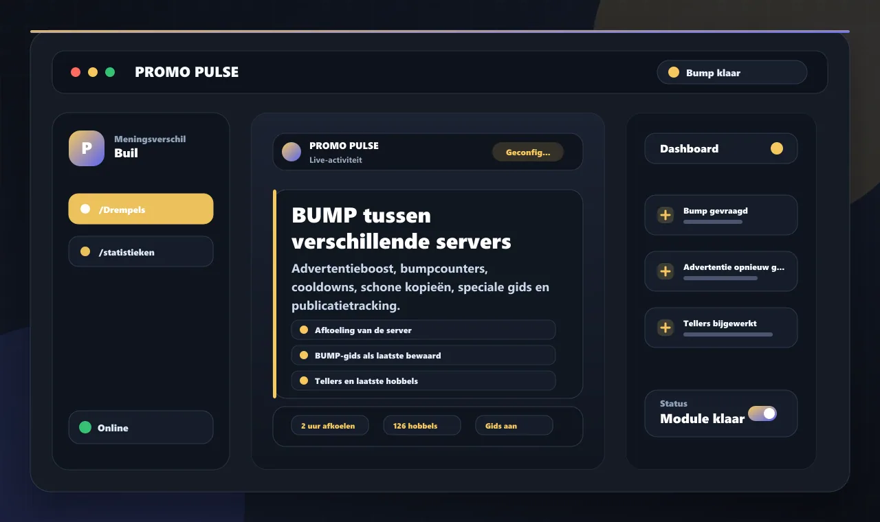 BUMP tussen verschillende servers