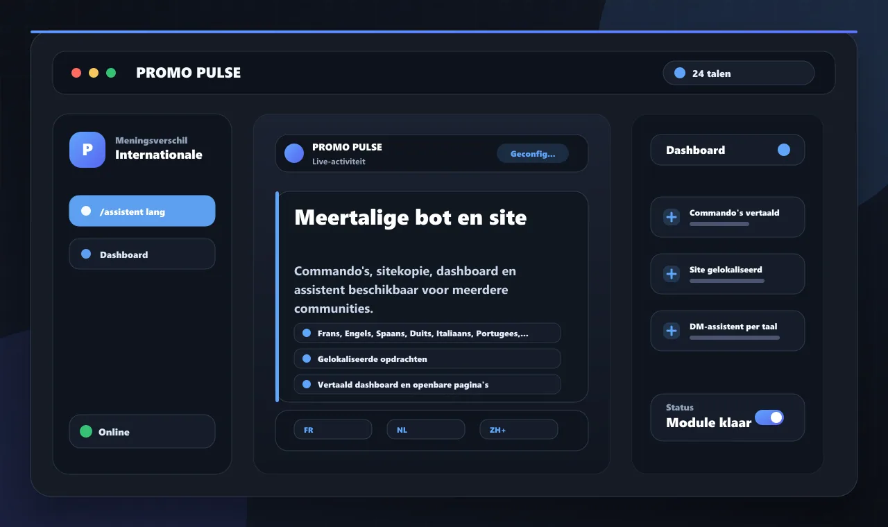 Meertalige bot en site