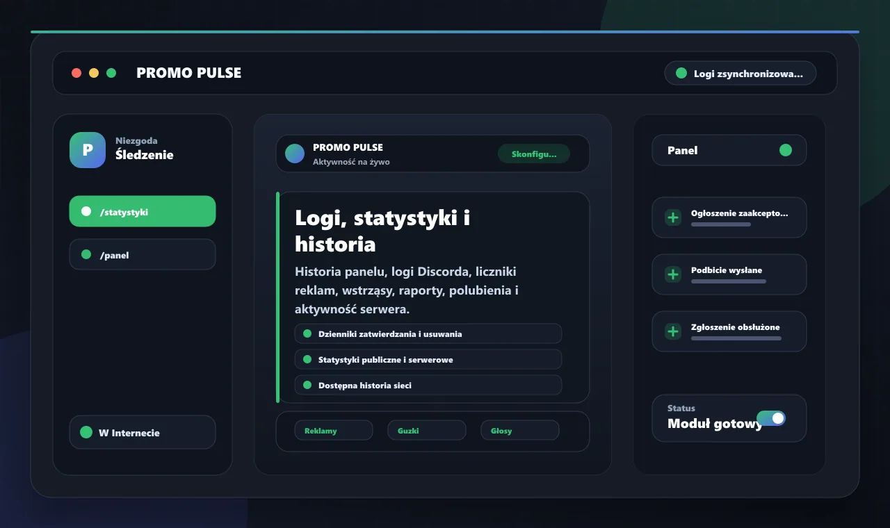 Logi, statystyki i historia