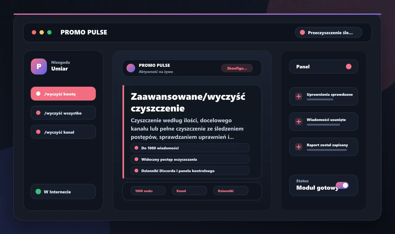 Zaawansowane/wyczyść czyszczenie