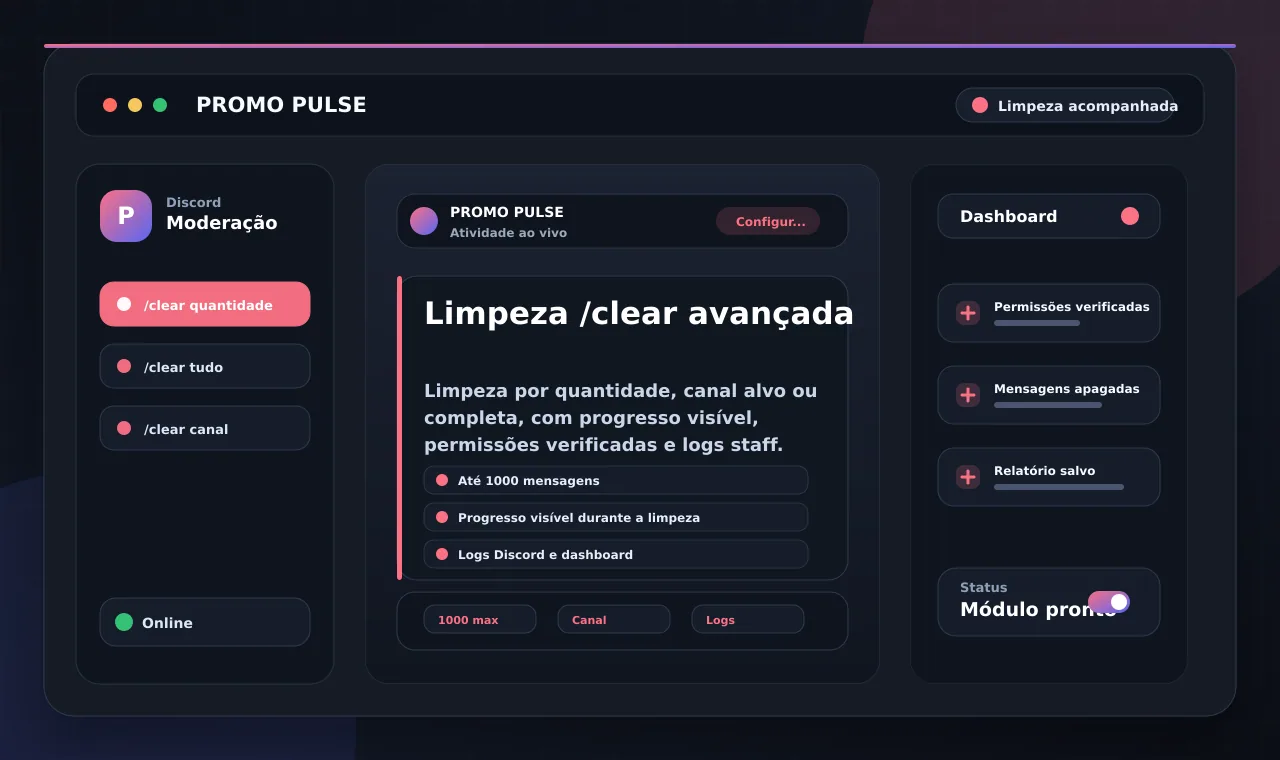 Limpeza /clear avançada