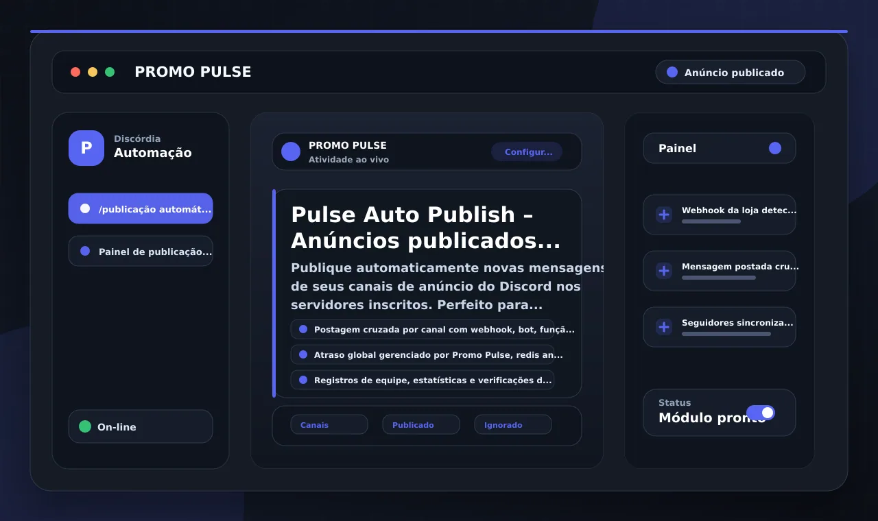 Pulse Auto Publish – Anúncios publicados automaticamente