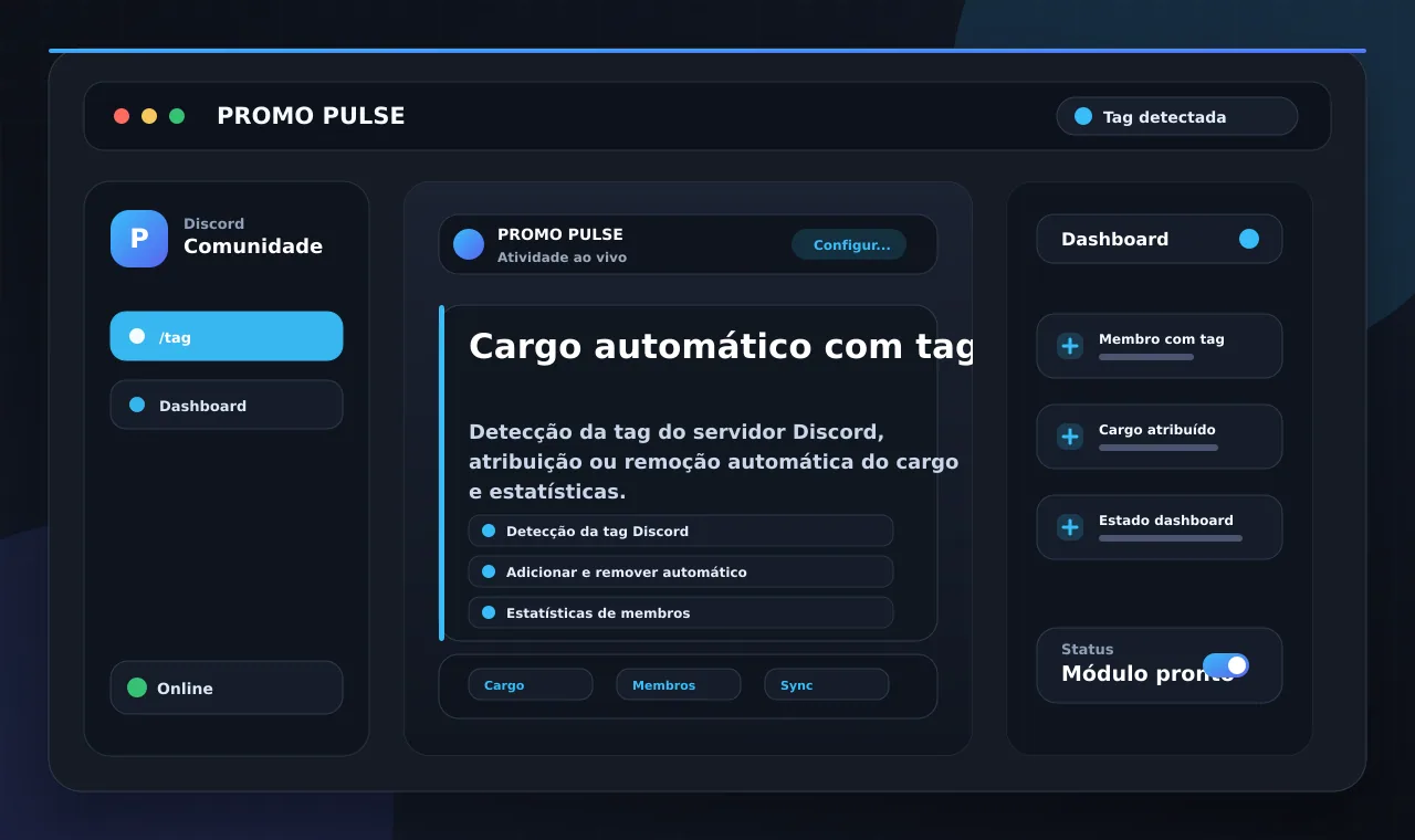 Cargo automático com tag