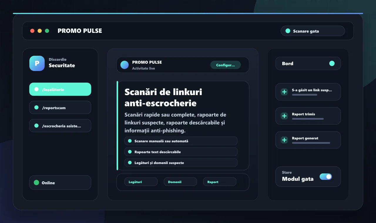 Scanări de linkuri anti-escrocherie