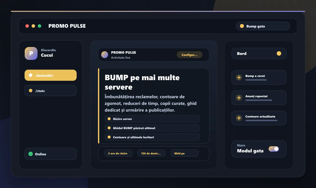 BUMP pe mai multe servere