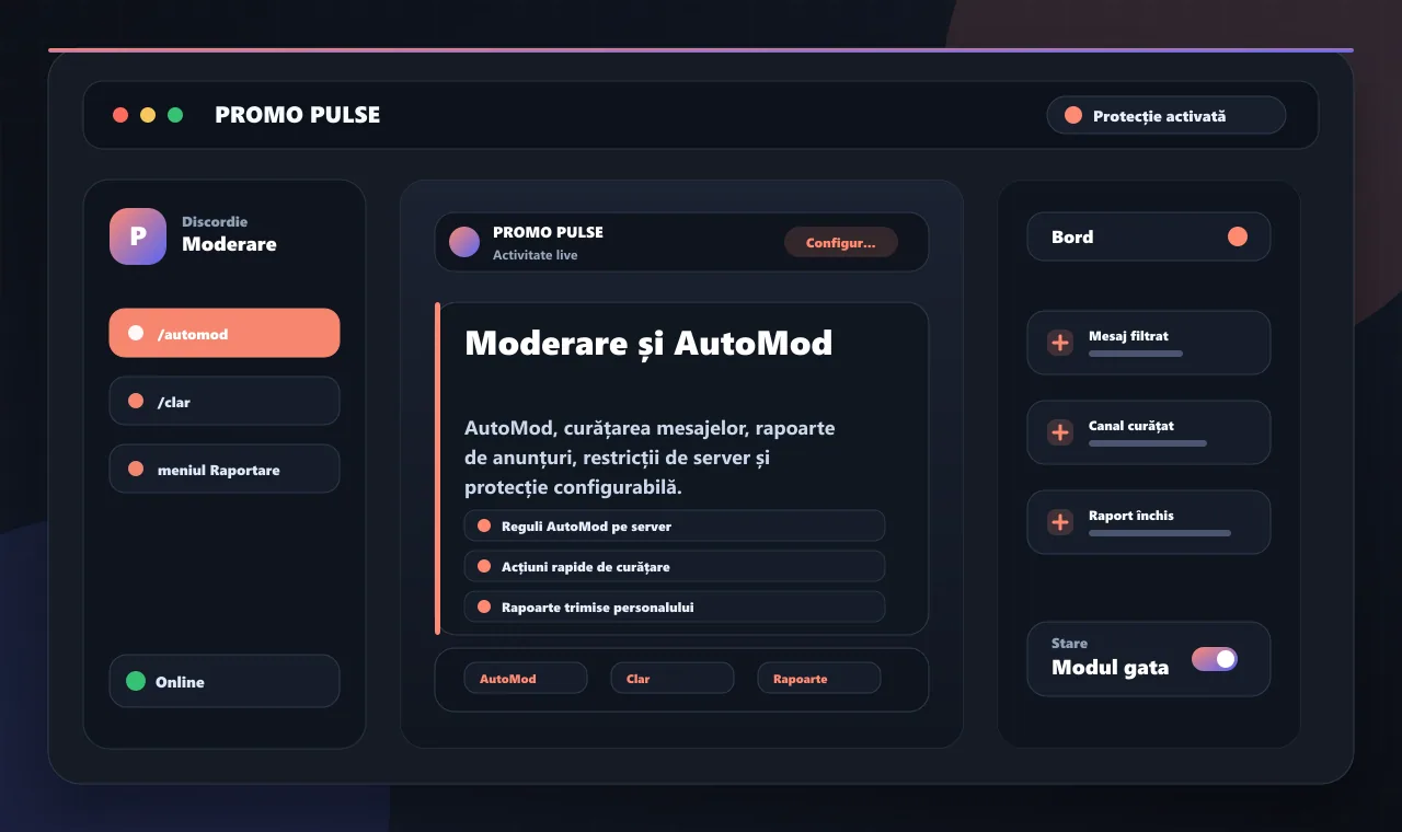 Moderare și AutoMod