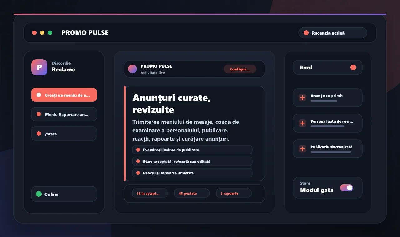 Anunțuri curate, revizuite