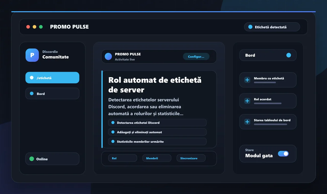 Rol automat de etichetă de server