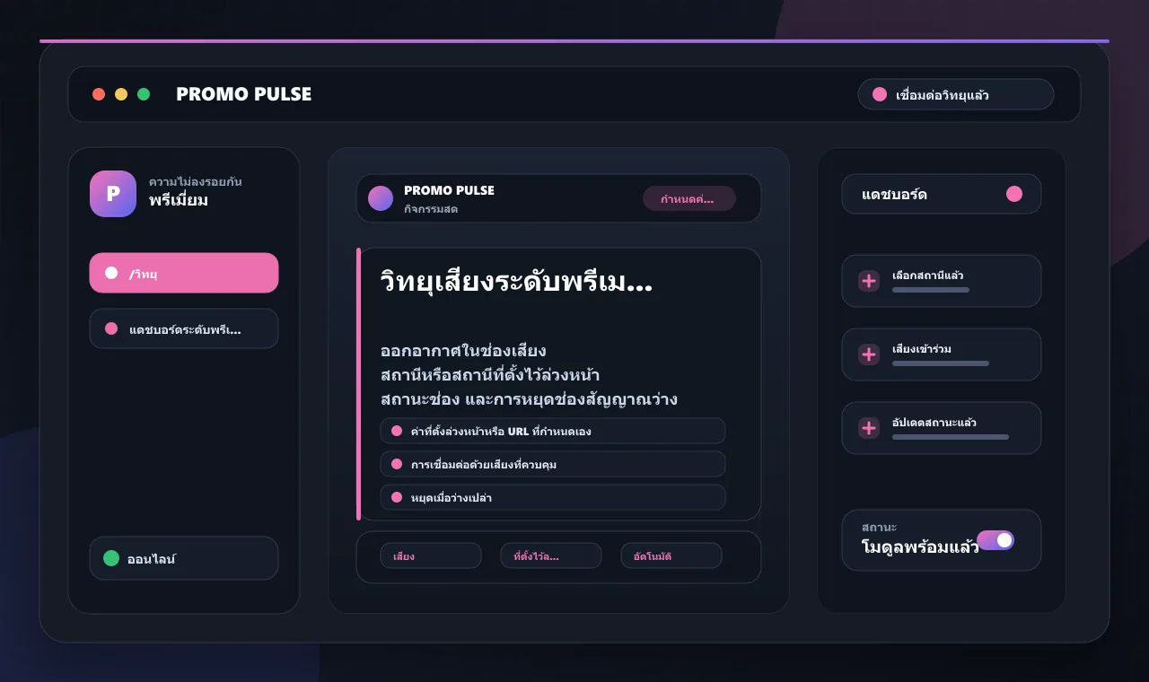 วิทยุเสียงระดับพรีเมียม