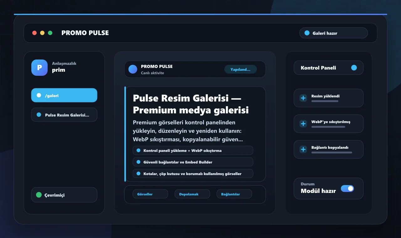 Pulse Resim Galerisi — Premium medya galerisi