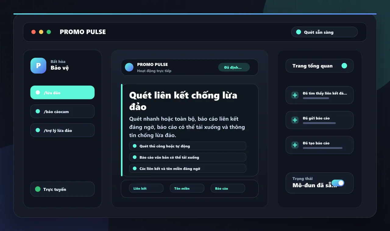 Quét liên kết chống lừa đảo