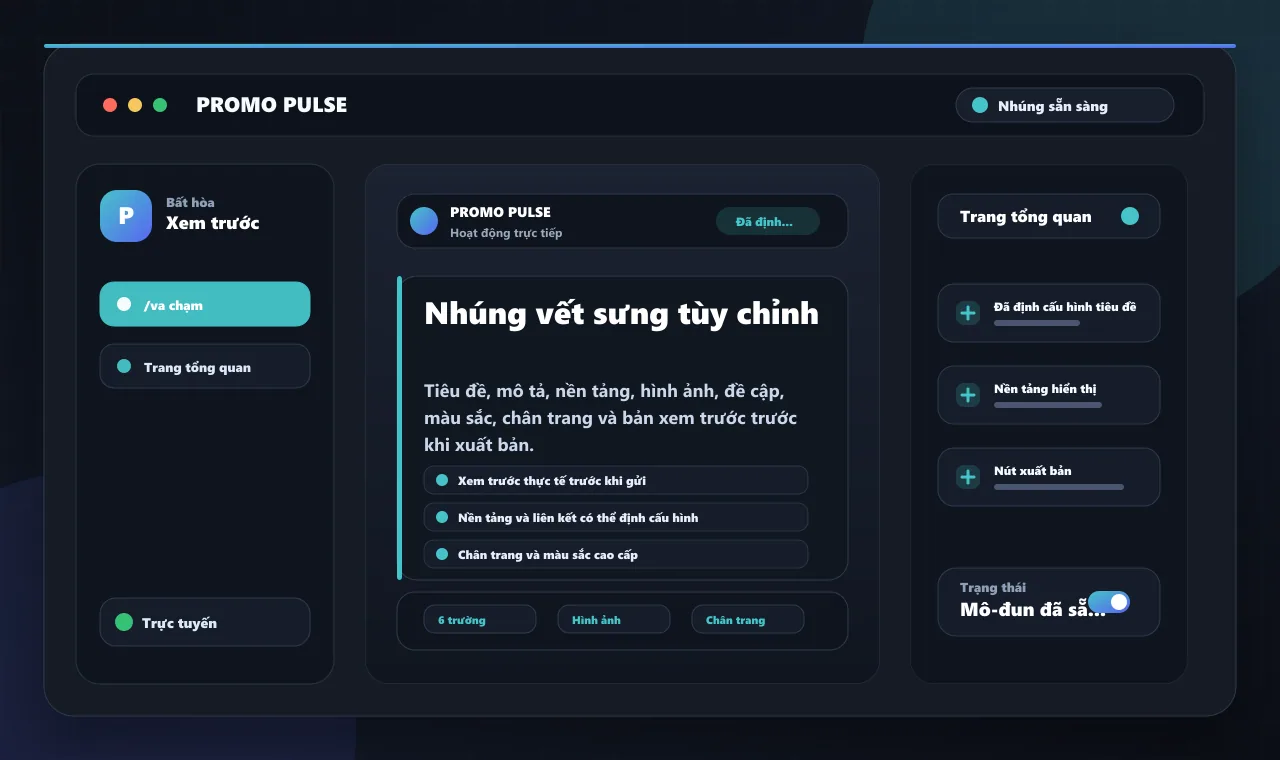 Nhúng vết sưng tùy chỉnh