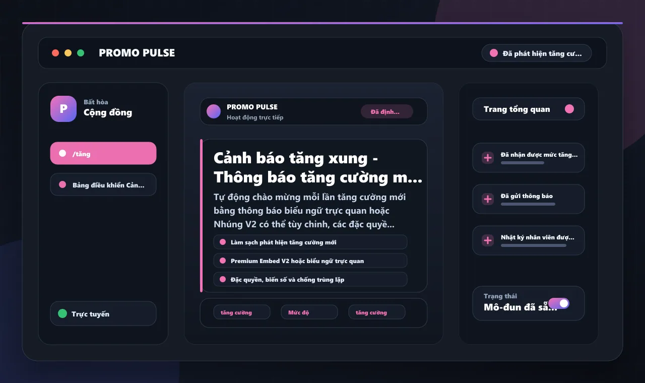 Cảnh báo tăng xung - Thông báo tăng cường máy chủ