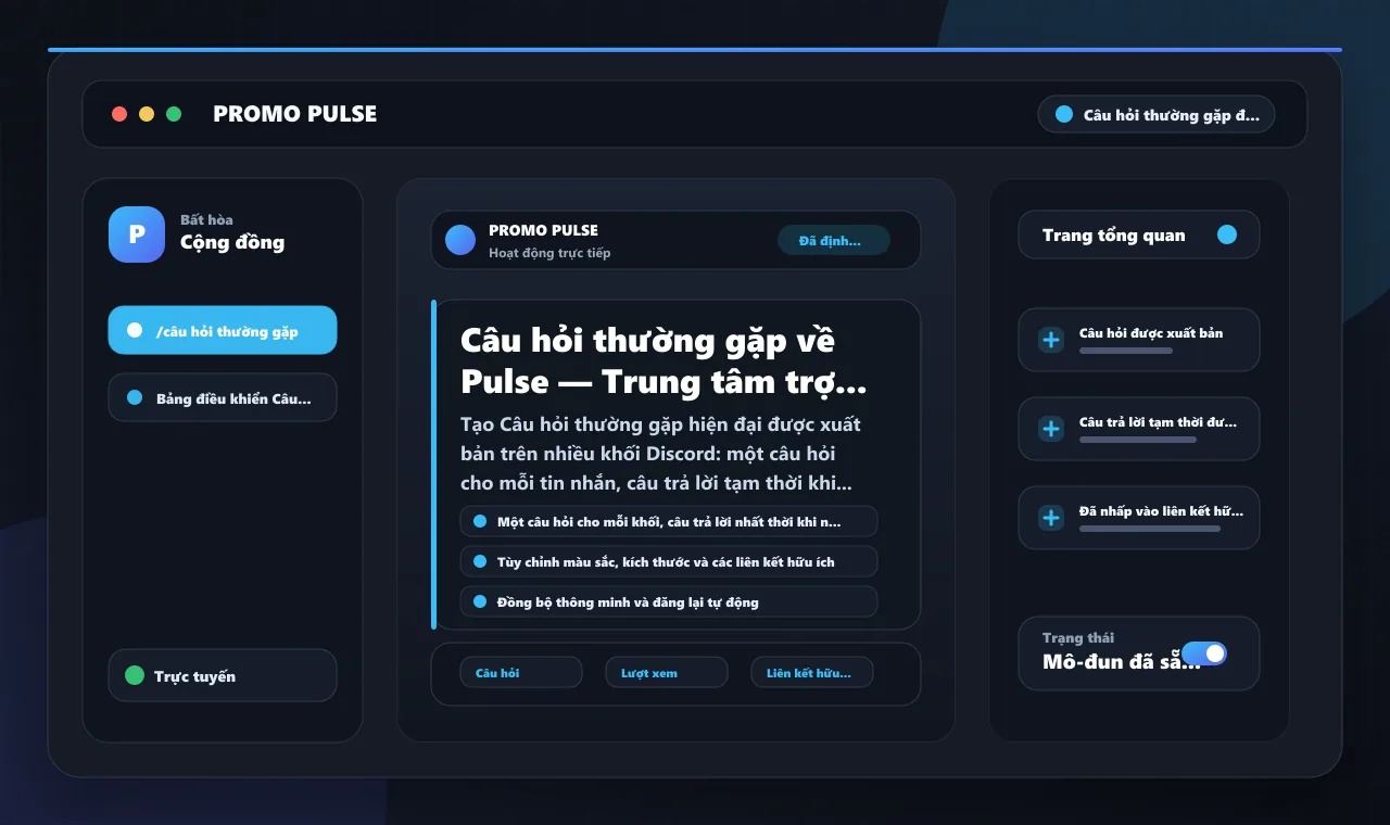 Câu hỏi thường gặp về Pulse — Trung tâm trợ giúp tương tác