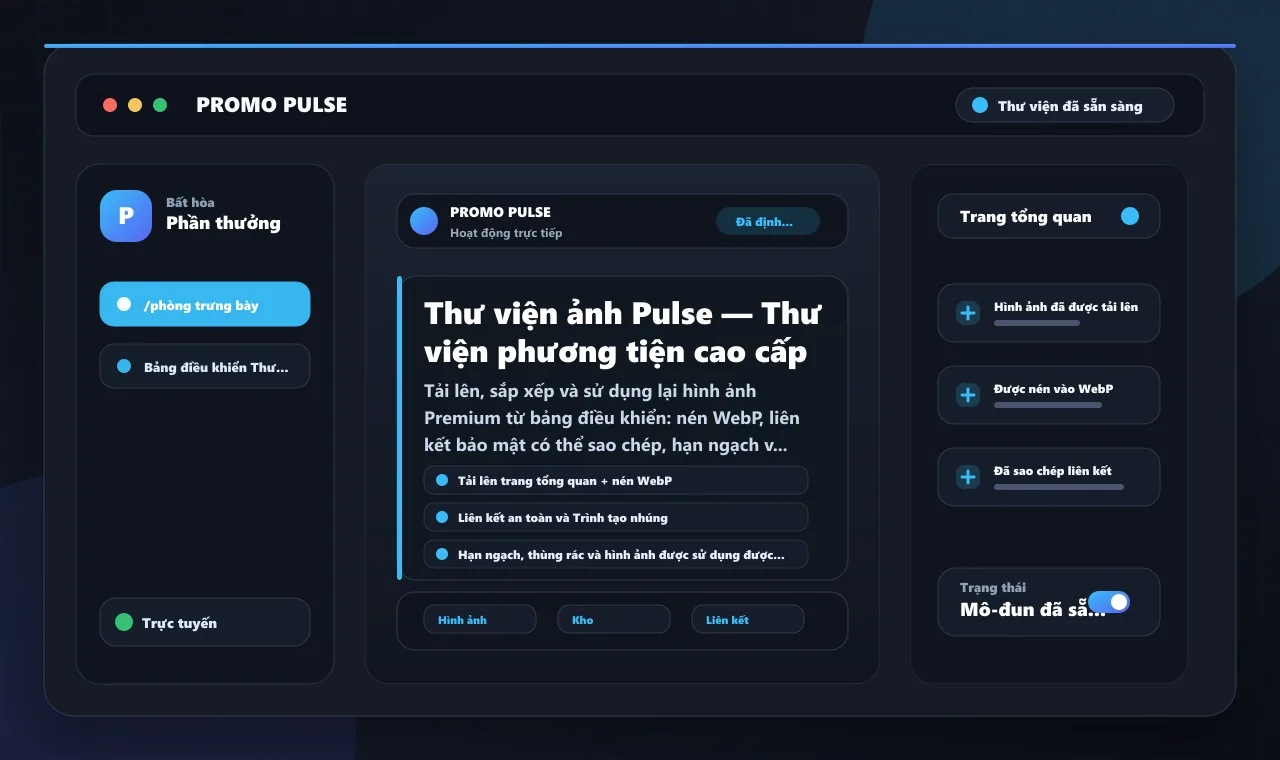 Thư viện ảnh Pulse — Thư viện phương tiện cao cấp