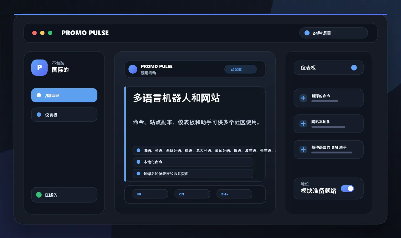 多语言机器人和网站