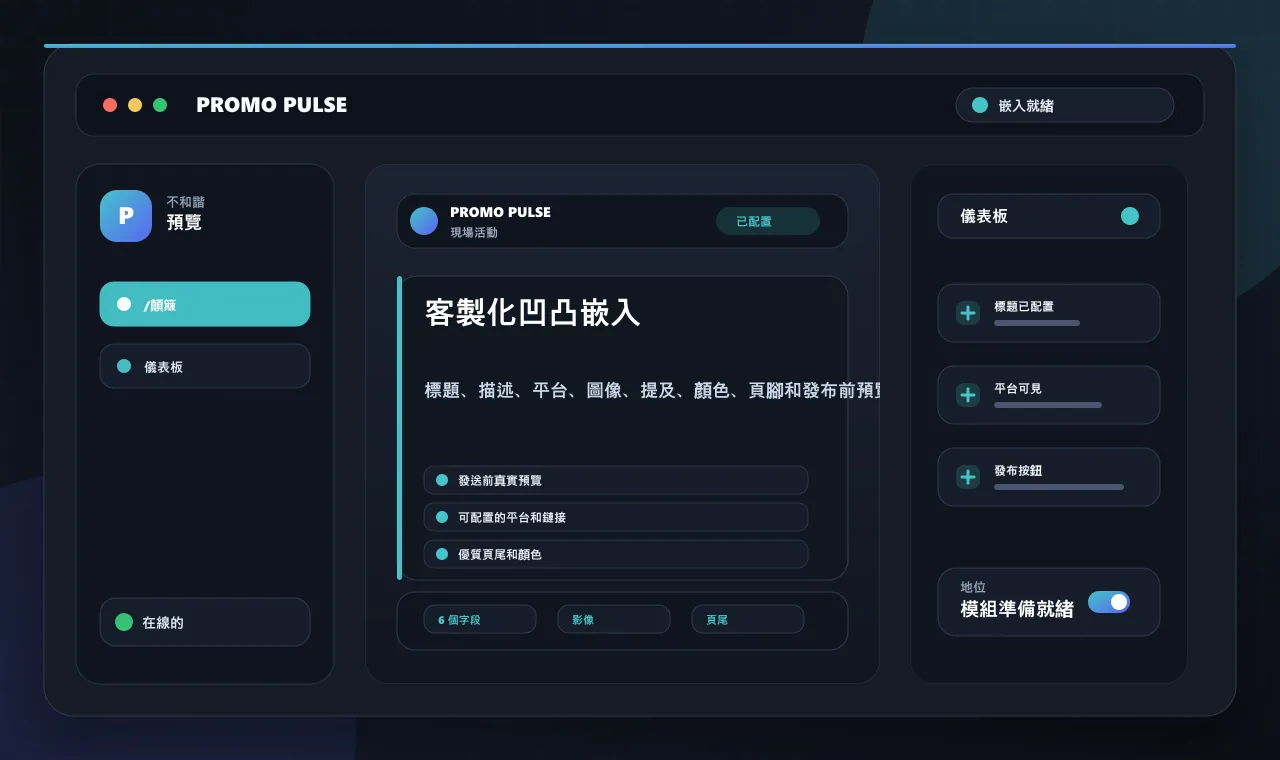 客製化凹凸嵌入