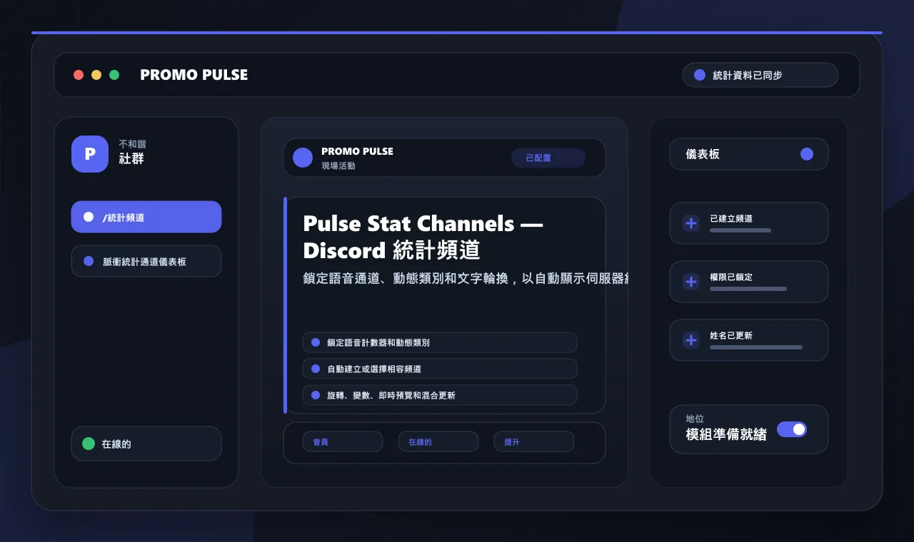 Pulse Stat Channels — Discord 統計頻道