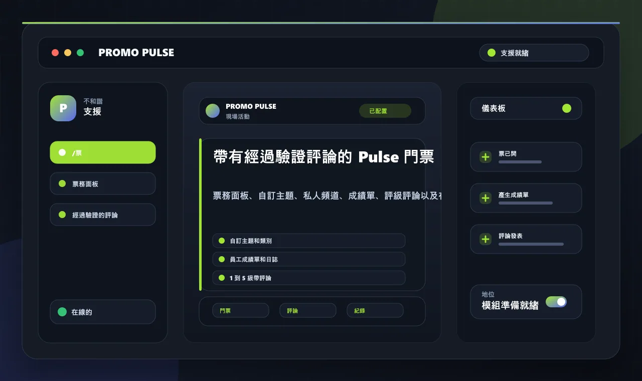 帶有經過驗證評論的 Pulse 門票